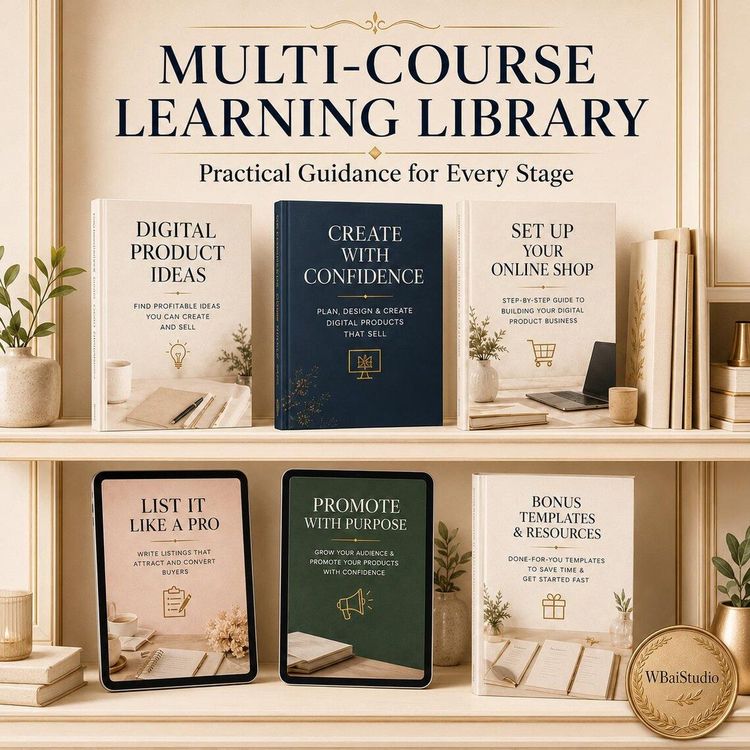 Multi-Course Digital Creator Learning Library (6 Modules)